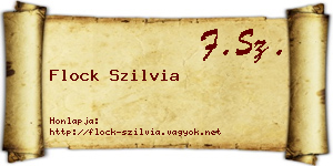 Flock Szilvia névjegykártya